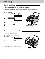 Предварительный просмотр 92 страницы Panasonic KX-FP121 Operating Instructions Manual