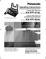 Panasonic KX-FP141AL Operating Instructions Manual preview