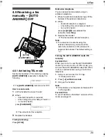 Предварительный просмотр 31 страницы Panasonic KX-FP141G Operating Instructions Manual