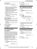 Preview for 73 page of Panasonic KX-FP145 Operating Instructions Manual