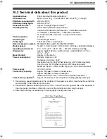 Предварительный просмотр 73 страницы Panasonic KX-FP145C Operating Instructions Manual