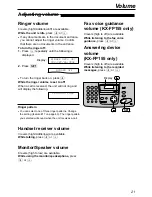 Preview for 21 page of Panasonic KX-FP151AL Operating Instructions Manual