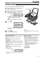 Предварительный просмотр 47 страницы Panasonic KX-FP151AL Operating Instructions Manual