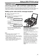 Предварительный просмотр 49 страницы Panasonic KX-FP151AL Operating Instructions Manual