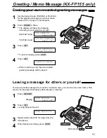 Предварительный просмотр 51 страницы Panasonic KX-FP151AL Operating Instructions Manual