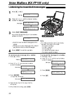 Предварительный просмотр 58 страницы Panasonic KX-FP151AL Operating Instructions Manual