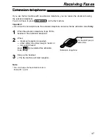 Preview for 49 page of Panasonic KX-FP181E Operating Instructions Manual