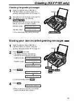 Preview for 57 page of Panasonic KX-FP181E Operating Instructions Manual