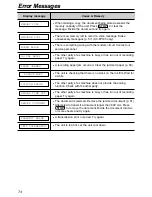 Preview for 76 page of Panasonic KX-FP181E Operating Instructions Manual