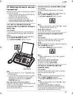 Предварительный просмотр 25 страницы Panasonic KX-FP205 Operating Instructions Manual