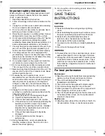 Preview for 5 page of Panasonic KX-FP205AL Operating Instructions Manual