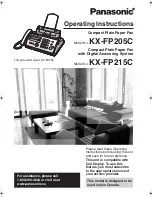 Panasonic KX-FP205C Operating Instructions Manual preview