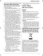 Preview for 3 page of Panasonic KX-FP207FX Operating Instructions Manual