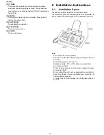 Предварительный просмотр 52 страницы Panasonic KX-FP215 Service Manual