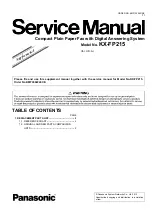 Предварительный просмотр 233 страницы Panasonic KX-FP215 Service Manual