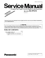 Предварительный просмотр 235 страницы Panasonic KX-FP215 Service Manual