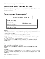 Preview for 2 page of Panasonic KX-FP250 Operating Instructions Manual