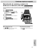 Preview for 103 page of Panasonic KX-FP250 Operating Instructions Manual