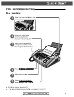 Предварительный просмотр 9 страницы Panasonic KX-FP265 Operating Instructions Manual