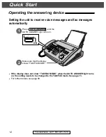 Предварительный просмотр 12 страницы Panasonic KX-FP265 Operating Instructions Manual