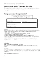 Preview for 2 page of Panasonic KX-FP270 Operating Instructions Manual