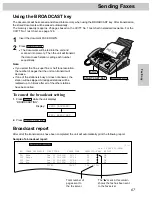 Предварительный просмотр 67 страницы Panasonic KX-FP270 Operating Instructions Manual