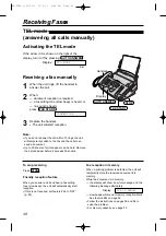 Preview for 38 page of Panasonic KX-FP80 Operating Instructions Manual