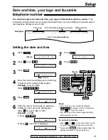 Preview for 13 page of Panasonic KX-FP85 Operating Instructions Manual