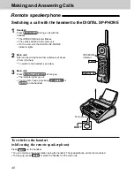 Предварительный просмотр 40 страницы Panasonic KX-FPC141 Operating Instructions Manual