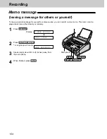 Предварительный просмотр 104 страницы Panasonic KX-FPC141 Operating Instructions Manual