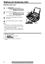 Предварительный просмотр 24 страницы Panasonic KX-FPC91 Operating Instructions Manual