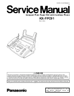 Предварительный просмотр 1 страницы Panasonic KX-FPC91 Service Manual