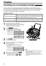 Предварительный просмотр 70 страницы Panasonic KX-FPC95 Operating Instructions Manual