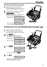 Предварительный просмотр 71 страницы Panasonic KX-FPC95 Operating Instructions Manual