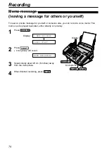 Предварительный просмотр 74 страницы Panasonic KX-FPC95 Operating Instructions Manual