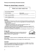 Preview for 2 page of Panasonic KX-FPG175 Operating Instructions Manual