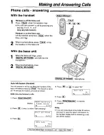 Preview for 23 page of Panasonic KX-FPG175 Operating Instructions Manual