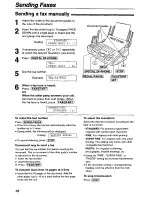 Preview for 38 page of Panasonic KX-FPG175 Operating Instructions Manual