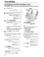 Preview for 64 page of Panasonic KX-FPG175 Operating Instructions Manual