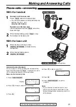 Preview for 23 page of Panasonic KX-FPG176 Operating Instructions Manual