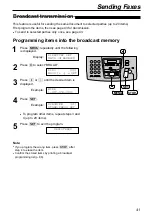 Preview for 41 page of Panasonic KX-FPG176 Operating Instructions Manual