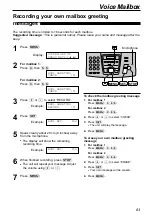 Preview for 63 page of Panasonic KX-FPG176 Operating Instructions Manual