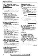 Preview for 82 page of Panasonic KX-FPG176 Operating Instructions Manual