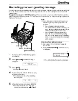 Предварительный просмотр 71 страницы Panasonic KX-FPG371 Operating Instructions Manual