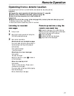 Preview for 77 page of Panasonic KX-FPG371 Operating Instructions Manual