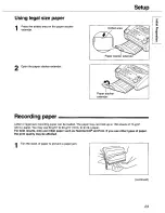 Preview for 23 page of Panasonic KX-FPW111 Operating Instructions Manual