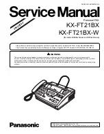 Preview for 1 page of Panasonic KX-FT21BX Service Manual