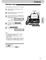 Preview for 55 page of Panasonic KX-FT25HG Operating Instructions Manual