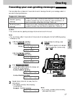 Preview for 57 page of Panasonic KX-FT25HG Operating Instructions Manual