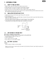 Предварительный просмотр 3 страницы Panasonic KX-FT25LA Service Manual